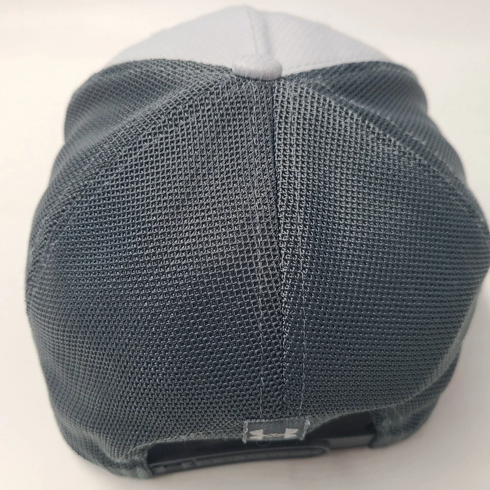 Under Armour Hat Snapback Trucker Mesh Gray Project‎ Rock Brahma Bull Logo Men